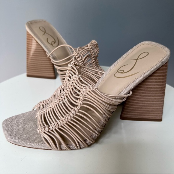 NWOB Sam Edelman Laurette Block Heel Sandals size 7.5 - Picture 2 of 6